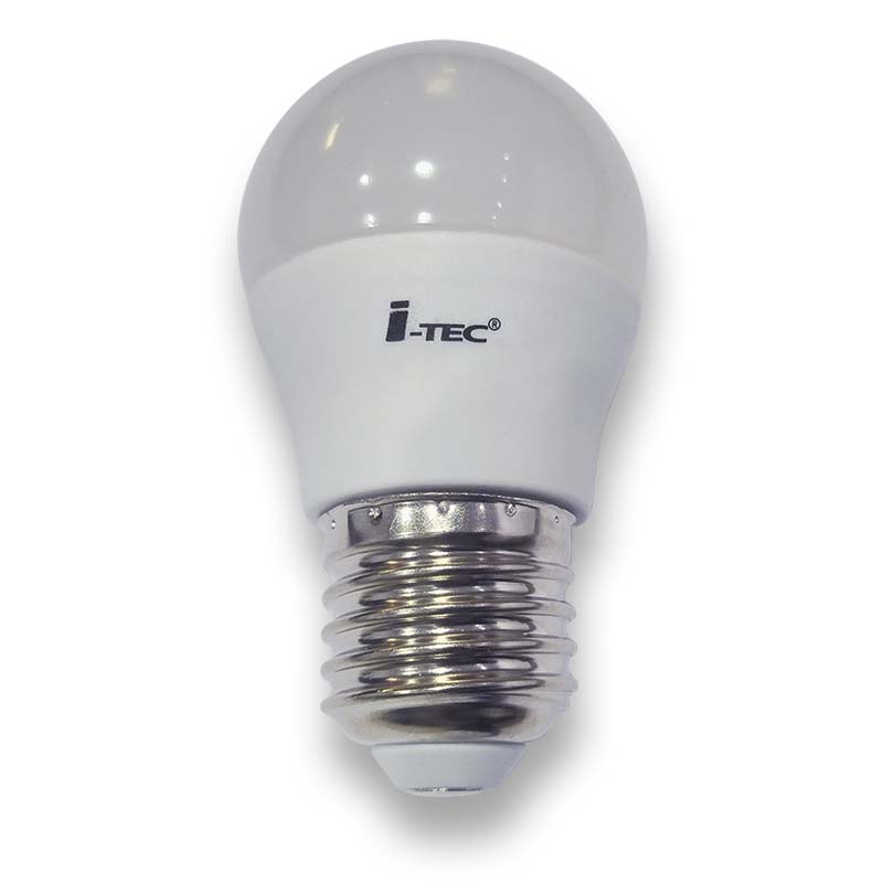 BOMBILLA ESFÉRICA LED 6W E27 - 6000K